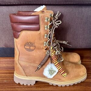 Timberland 40 Below Super Boot Ronnie Fieg Kith Shearling Brown Rust Rare New